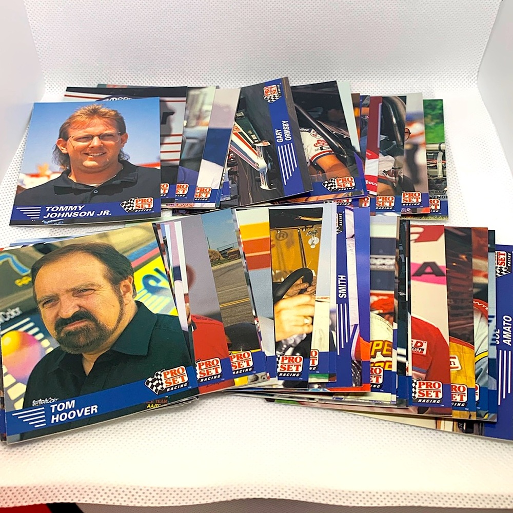 Pro Set 1991 NASCAR Winston Drag Racing 48 Card Lot Perfect Condition